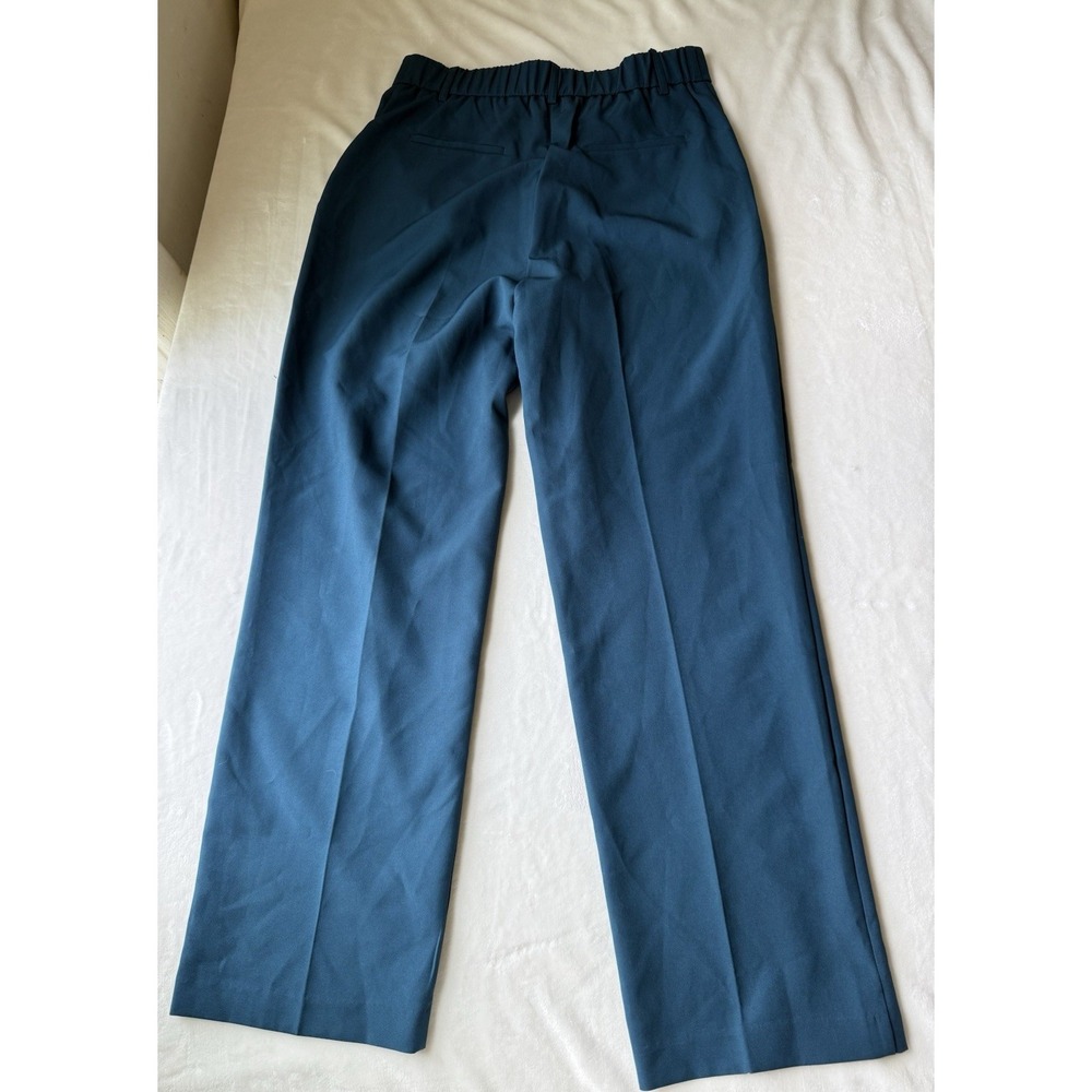 Rachel Zoe Turquoise Blue Wide Leg Professional Office Dress Pant Size 10 - Picture 12 of 14
